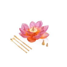 Load image into Gallery viewer, Amber Pink Incense Holder - Jardin de Lotus