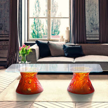 Load image into Gallery viewer, Large Vegetal Coffee Table in Amber